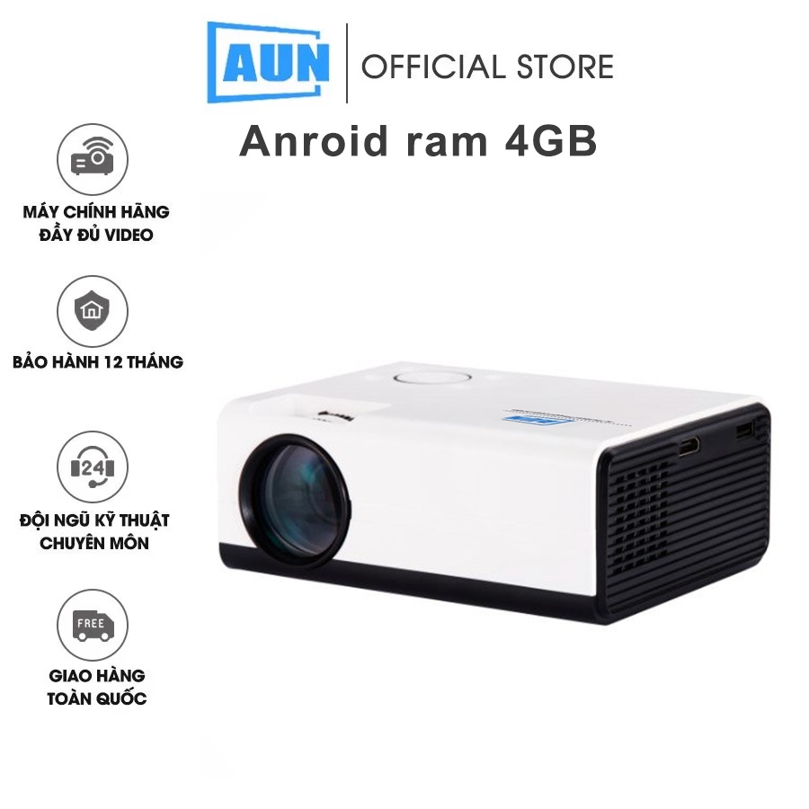 Máy chiếu mini Aun C90 promax - xem phim giải trí gia đình