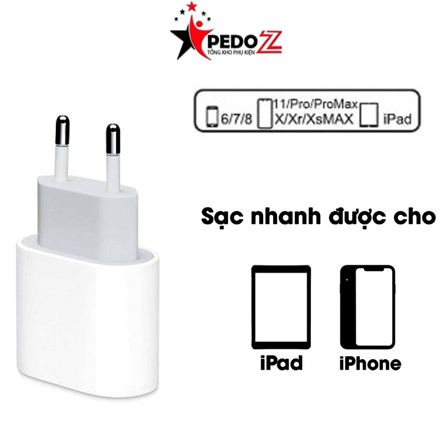 Bộ sạc iphone 20W và 18W chính hãng zin Apple PD iPhone 12 Pro Max, x Max/ 11 Pro/ X/ XS Max/ 8...