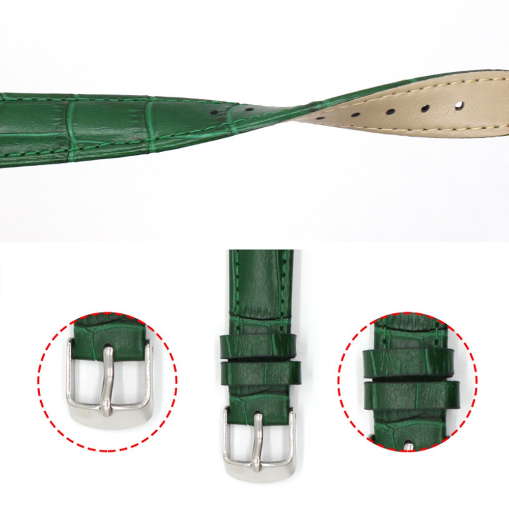 Dây Đeo Đồng Hồ Bằng Da Sáng 12mm 14mm 16mm 18mm 20mm Dành Cho Nam Và Nữ