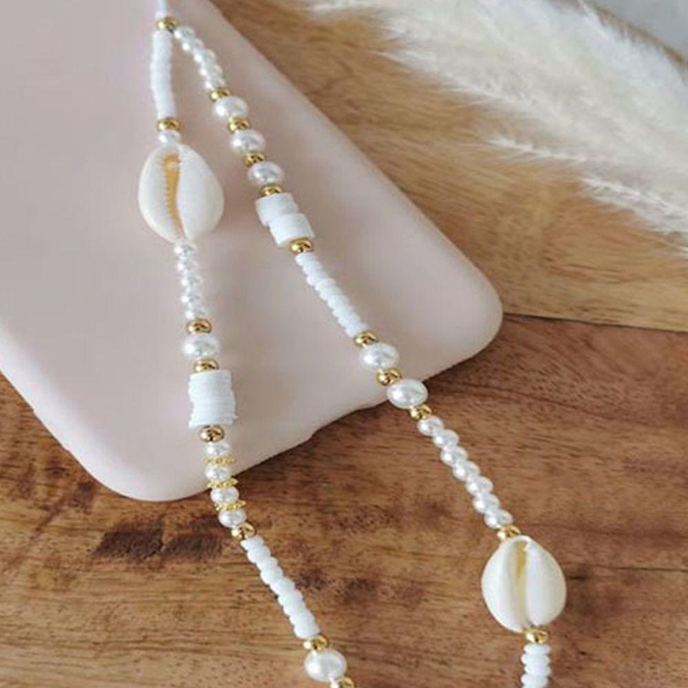 Norman Dây Đeo Điện Thoại Xỏ Hạt Chữ FOREVER HAPPY Bohemian Đơn Giản Lãng Mạn Chống Thất Lạc