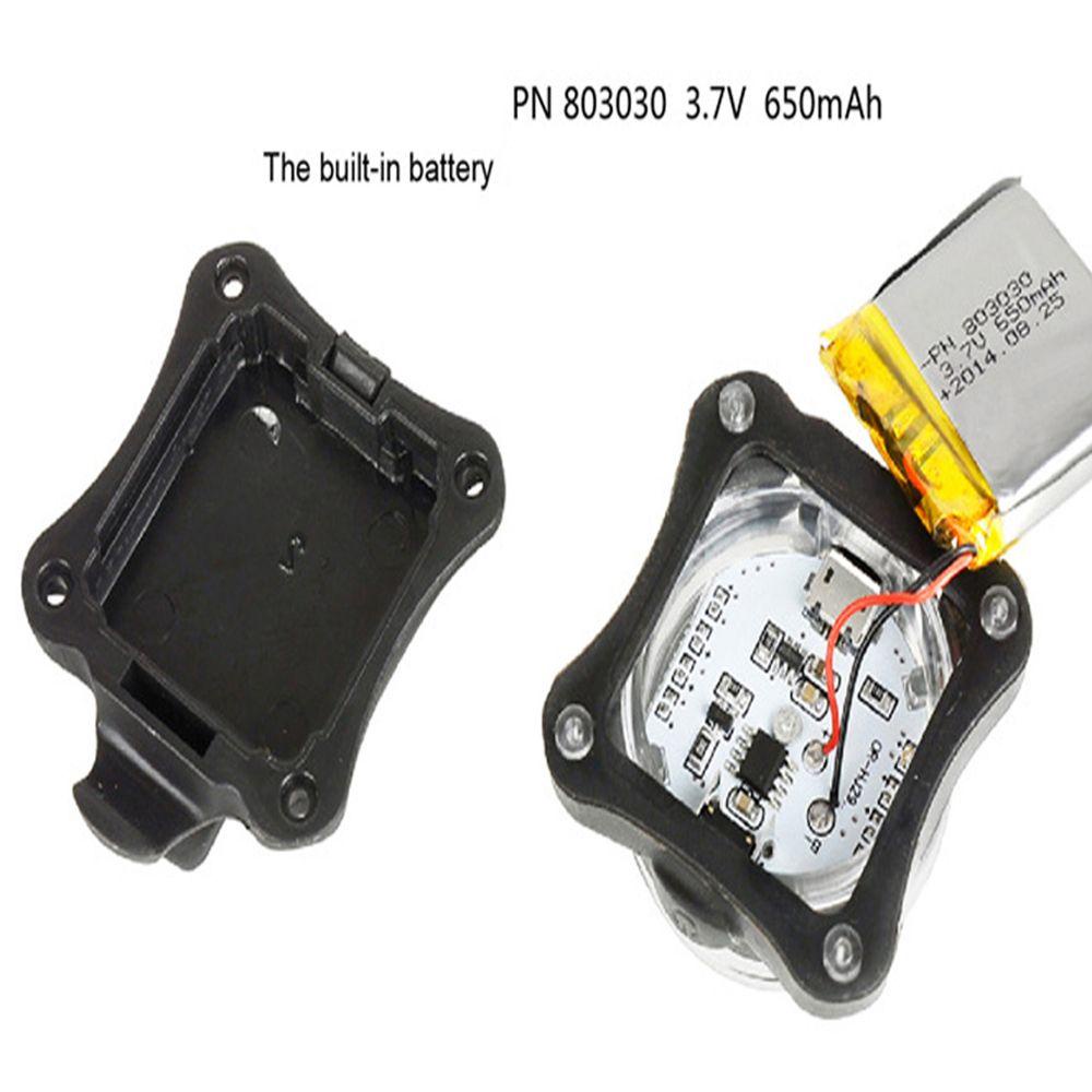 1 Bộ Đèn Pha LED Ánh Sáng Trắng / Đỏ Bằng Hợp Kim Nhôm Cho Xe Đạp