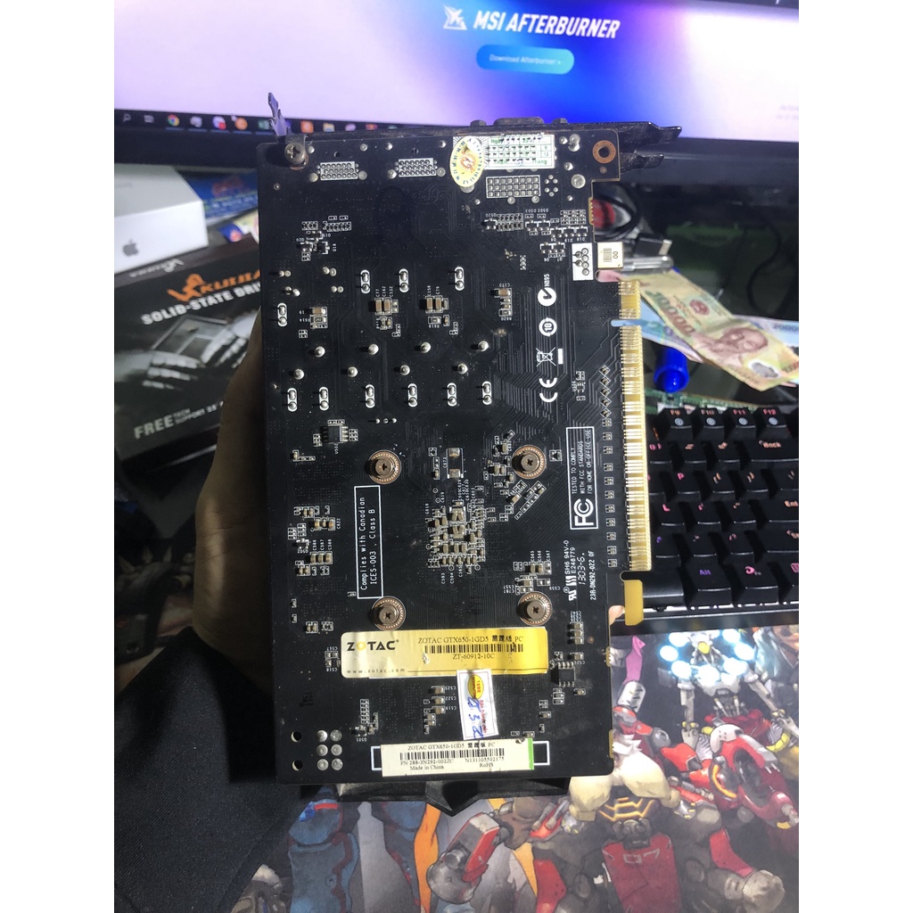 [RẺ VÔ ĐỊCH]Card màn hình ZOTAC GTX 650 1G DDR5 128 BIT BH lỗi 1 đổi 1 | BigBuy360 - bigbuy360.vn