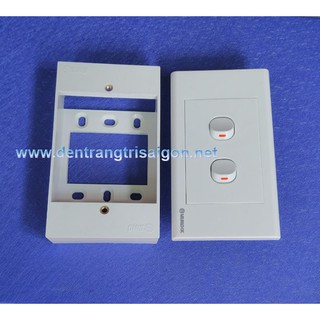 COMBO 2 Công tắc 1 chiều + Mặt nạ + Đế nổi - SINO VANLOCK..