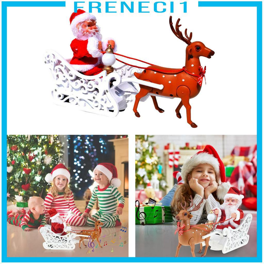 Búp Bê Ông Già Noel Cưỡi Tuần Lộc Điện Tử Có Nhạc Quà Tặng Giáng Sinh