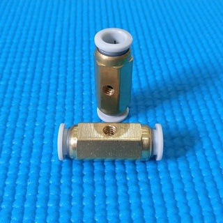 100 cái đế giữa đồng gài nhanh dây 8 ly để gắn béc phun sương đồng thau