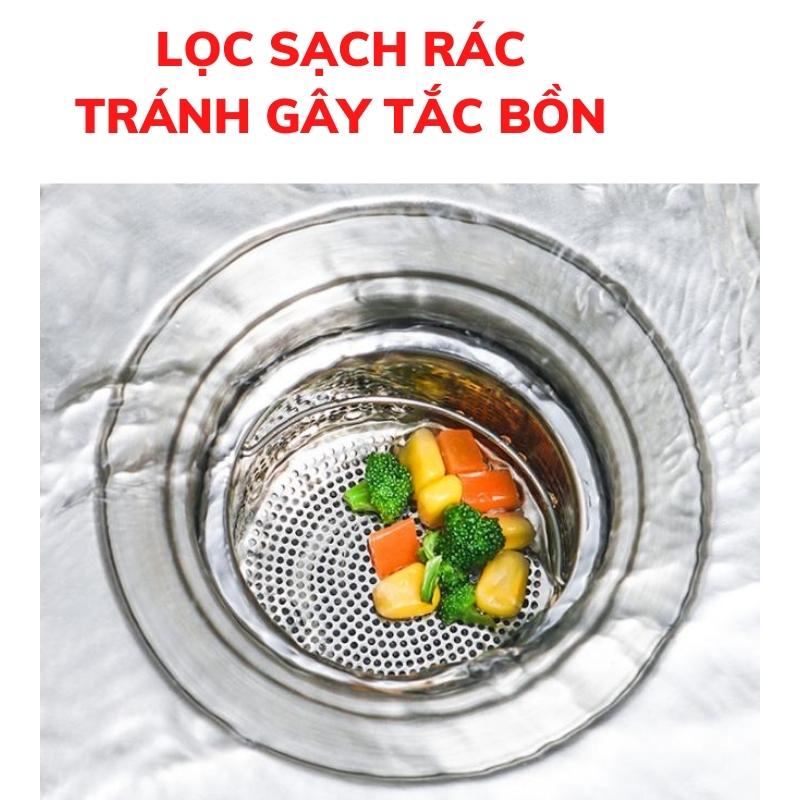 Rổ lọc rác Khay chặn rác cao cấp không han gỉ cho bồn rửa chén bát