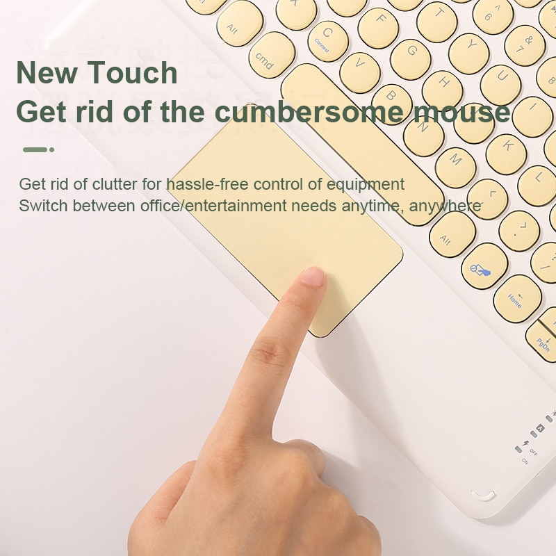 ANDROID Bàn Phím Không Dây Mini 10inch Cho Ipad Pro 11 12.9 9.7 10.5 7th 8th Gen 10.2 Air 4 4th Gen 10.9 Inch 2020 2021 | BigBuy360 - bigbuy360.vn