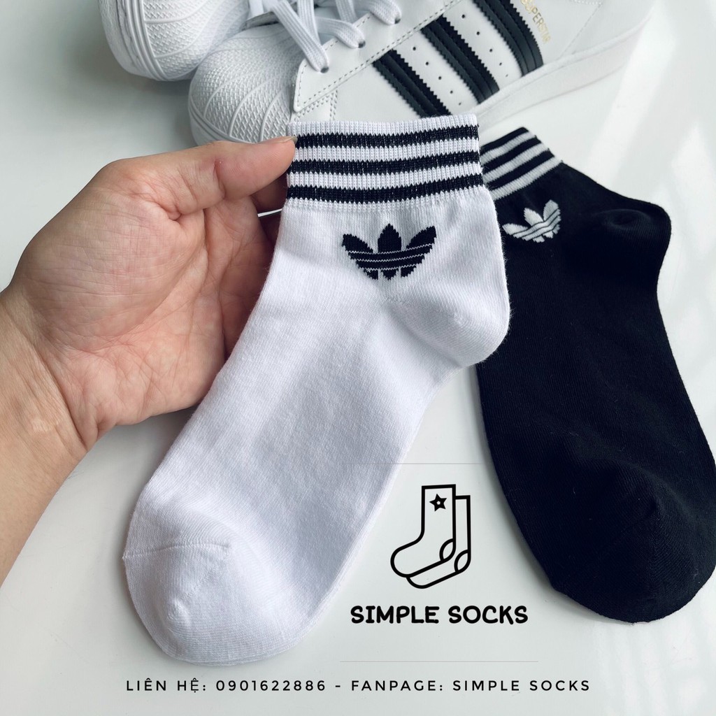 Vớ Adidas 💖FREESHIP💖 Tất Nam Nữ Unisex - Vớ Adidas Cổ Thấp Cao Cấp Cực Đẹp