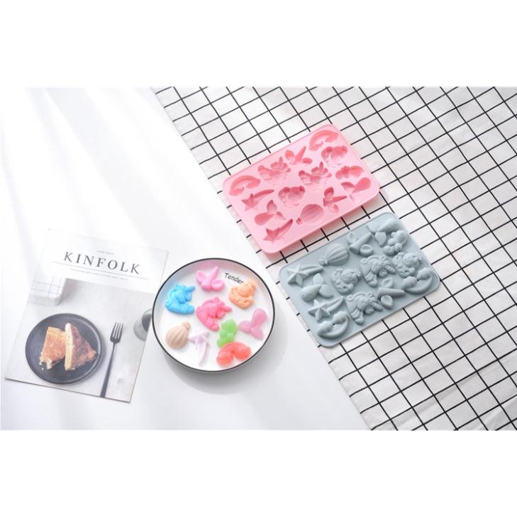 Khuôn silicon làm bánh, socola dễ thương