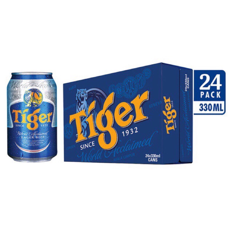 Thùng Bia Tiger 24 Lon 330ml