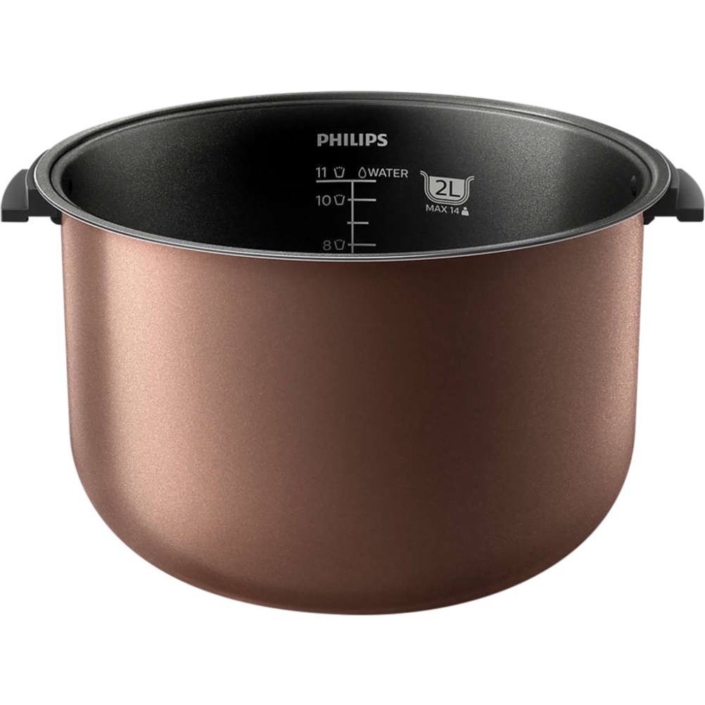 Nồi Cơm Điện Philips HD3132/66 (2 Lít) - Bạc - Chính Hãng - Bảo Hành 24 Tháng