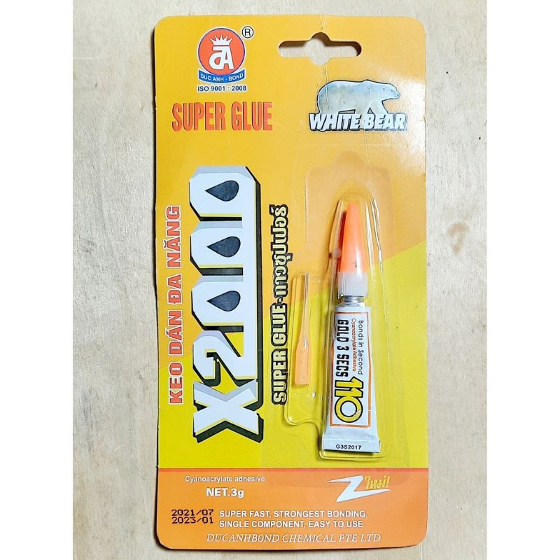 Keo típ dán đa năng X2000 SIÊU DÍNH nhập khẩu Thái Lan dán được mọi vật liệu, dán giày dép, gỗ, giấy, đồ gia dụng