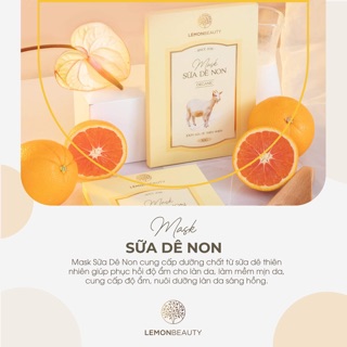 Mặt nạ Sữa Dê Non ♥️ Lemon Mask - chống lão hoá, cấp ẩm