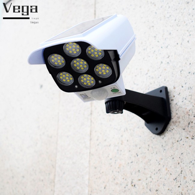 tfh Solar Wall  Light Simulated Surveillance Camera Body Sensor Garden Light