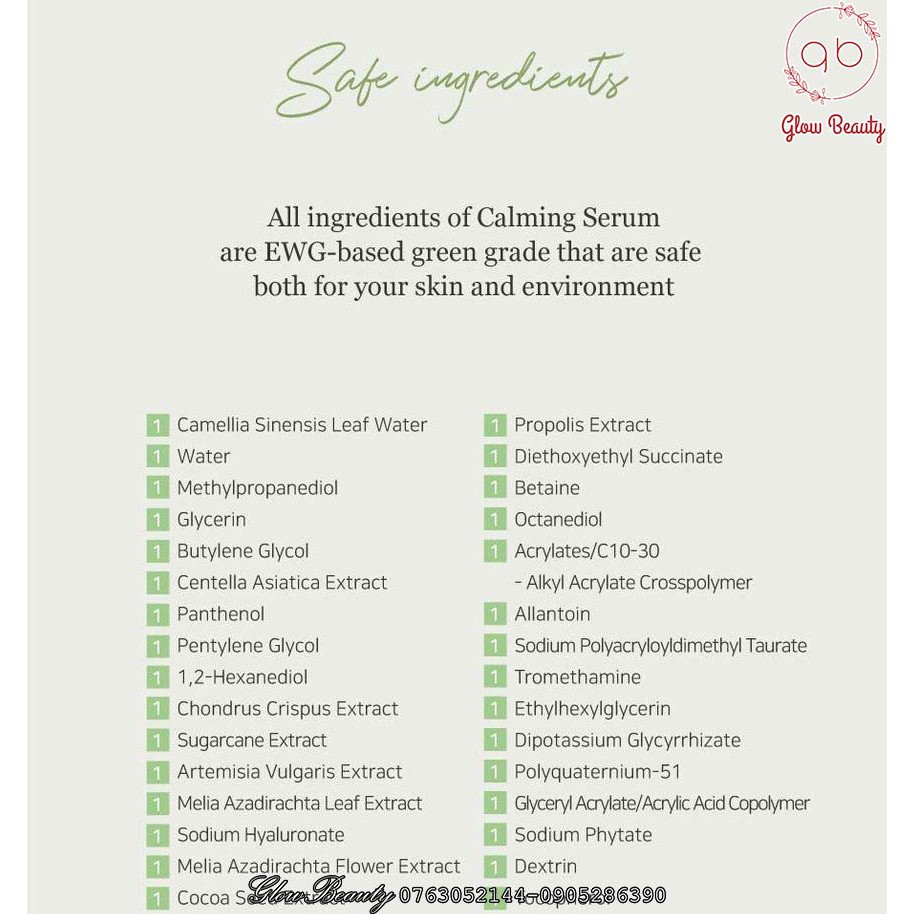 Tinh chất dưỡng ẩm làm dịu da Beauty of Joseon Calming Serum: Green tea+Panthenol 30ML