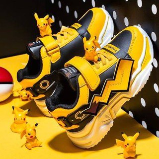 giày nam  Trẻ em mùa xuân và mùa thu mới Pikachu thể thao dabé