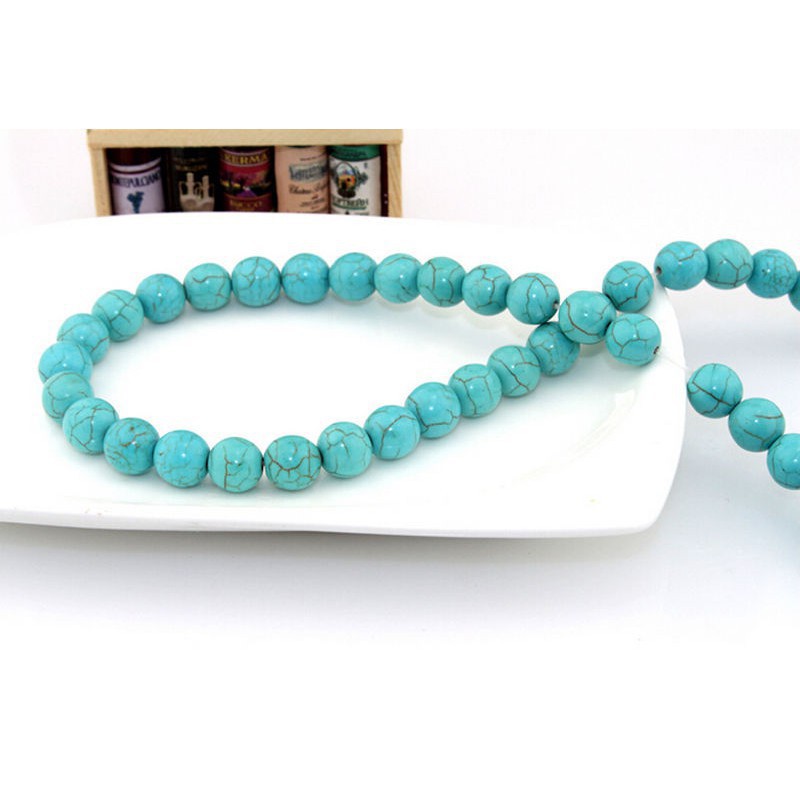 Hạt ngọc lam tự nhiên kích thước 4 / 6 / 8 / 10mm