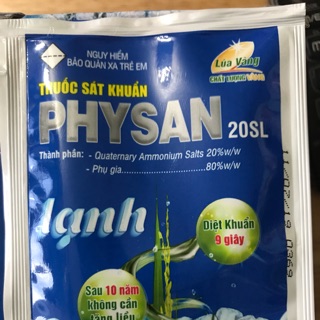 Thuốc đặc trị nấm khuẩn trên cây trồng physan 20sl gói 12 ml