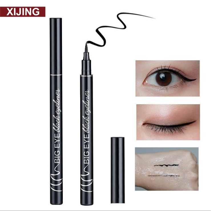 Bút kẻ mắt dạng lỏng màu đen nhanh khô chống thấm nước trang điểm lâu trôi