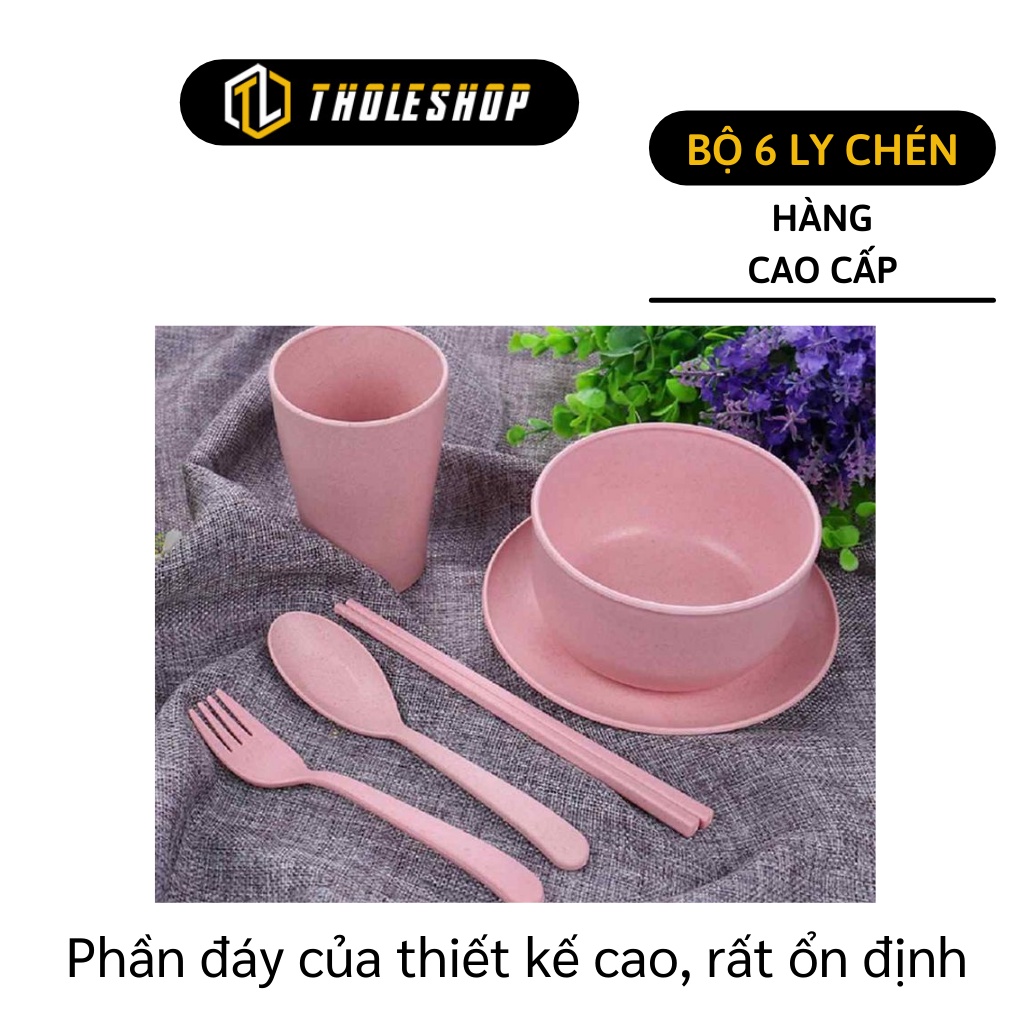Chén Lúa Mạch - Bộ 6 Món Chén, Muỗng, Đũa, Nĩa, Dĩa Thân Thiện Môi Trường 8744