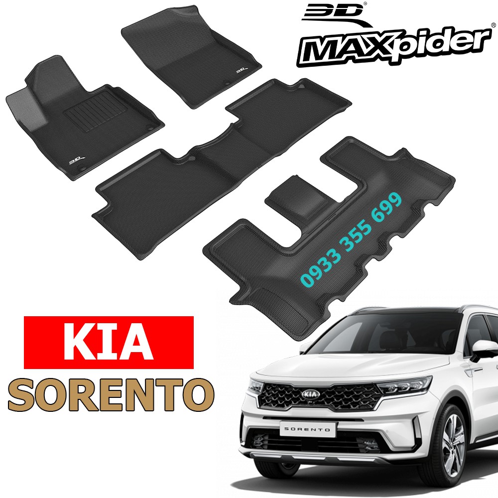 Thảm Lót Sàn KIA SORENTO chính hãng 3D MAXpider KAGU