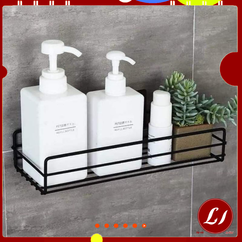 Kệ sắt dán tường để đồ nhà tắm đa năng(  HÌNH CHỮ NHẬT)