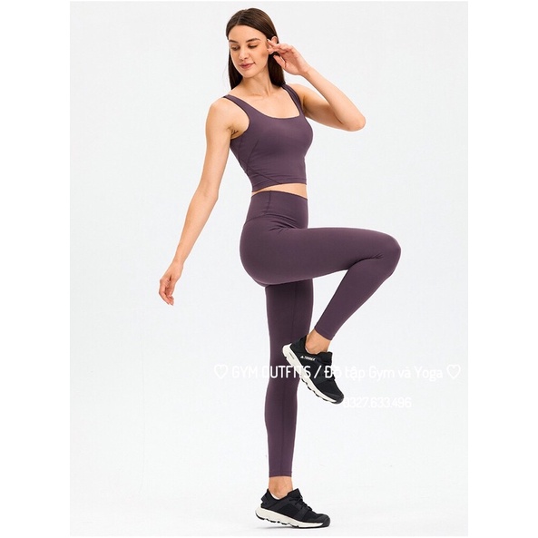 Áo Lót Thể Thao Lululemon Fold Tight Crop Tank 2022- Áo Tập Gym Cao Cấp Có Miếng Lót Nâng Ngực