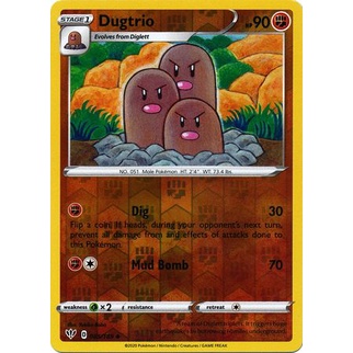 Thẻ bài Pokemon Dugtrio - 085/189 - Uncommon Reverse Holo