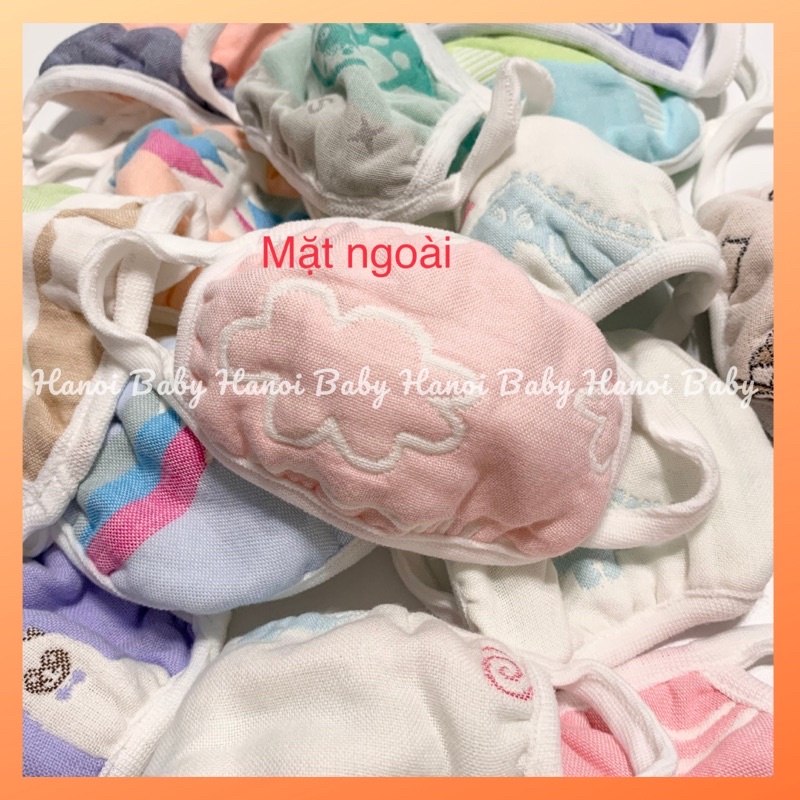 (Ảnh thật) Khẩu trang xô 6 lớp an toàn và mềm mại cho bé 6 tháng-3 tuổi | BigBuy360 - bigbuy360.vn