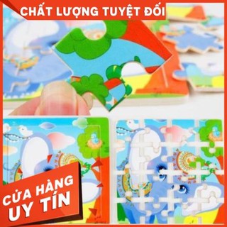 Combo Tranh Ghép Hình Puzzle Cho Bé Phát Triển Trí Thông Minh