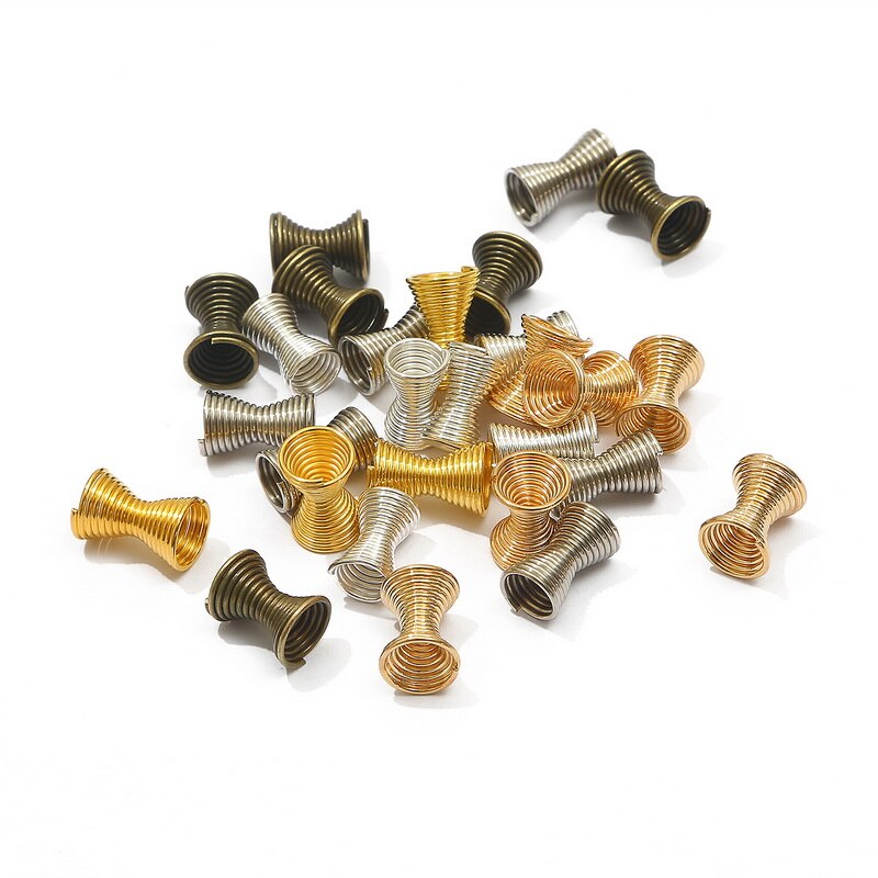 Set 30 phễu lò xo bằng kim loại làm trang sức diy