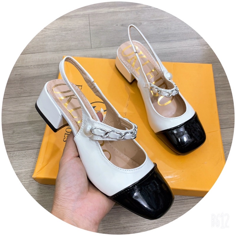 giầy bít hở gót chất da cao cấp siêu chảnh !!!