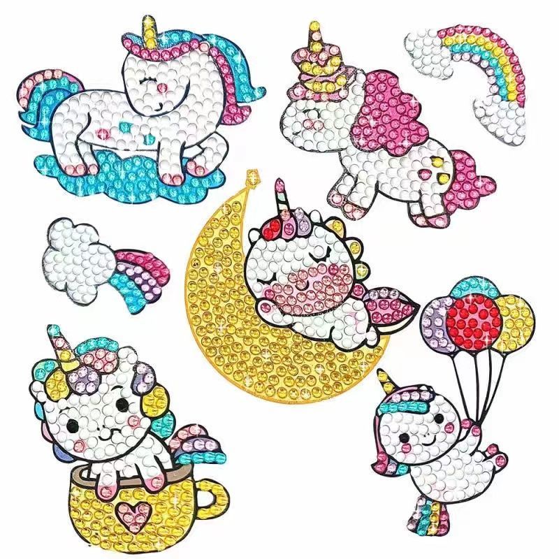 Đồ Chơi Tranh Đính Đá Tự Làm Hoạt Hình Dễ Thương Cho Bé