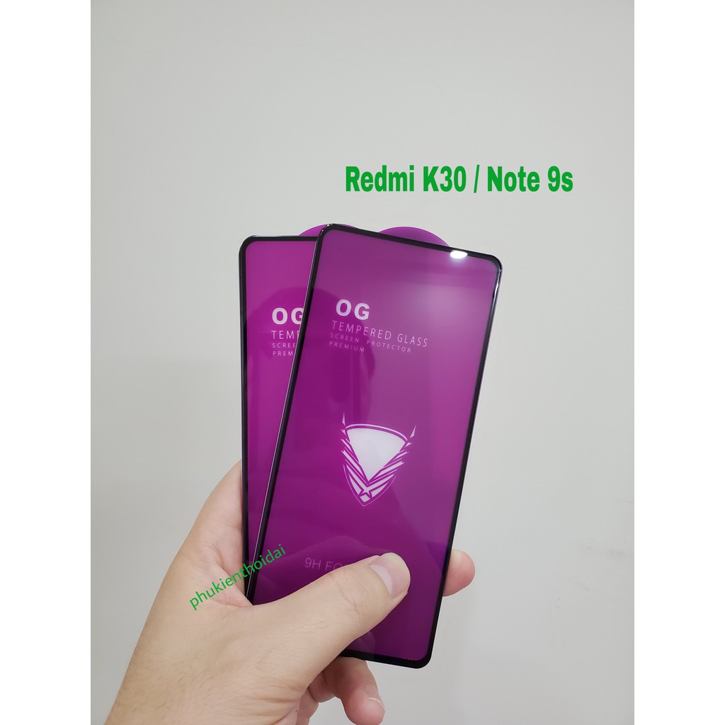 Kính cường lực Redmi Note 9s / Redmi K30 FREESHIP Từ 50k Full màn chất đẹp OG cao cấp 2