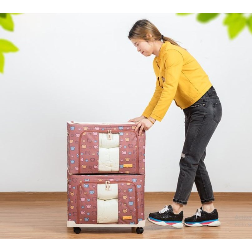 TÚI VẢI ĐỰNG CHĂN MỀN QUẦN ÁO BẰNG CÓ KHUNG THÉP CAO CẤP CHỐNG THẤM NƯỚC CHỐNG BÁM BẨN CỰC BỀN ĐẸP