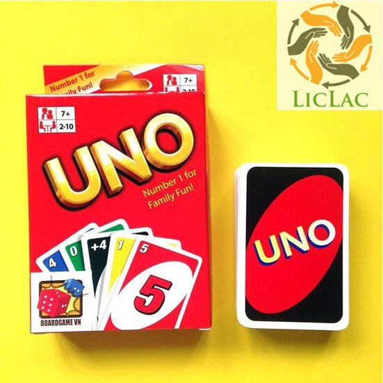 Combo 5 Bộ Bài UNO - Bài UNO Cơ Bản Giá Rẻ - LICLAC Wcàng mua càng rẻ