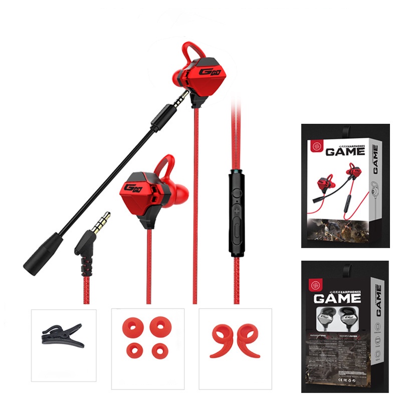 Tai Nghe Gaming Nhét Tai G10-Pro Có Mic Rời Cao Cấp Chống Ồn Dùng Cho Cả Máy Tính, Điện Thoại