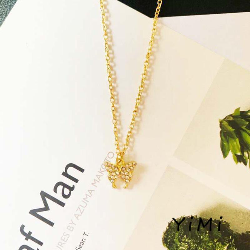 Vòng cổ Mặt Hình Bươm Bướm Nhiều Lớp Sang Trọng Cho Nữ