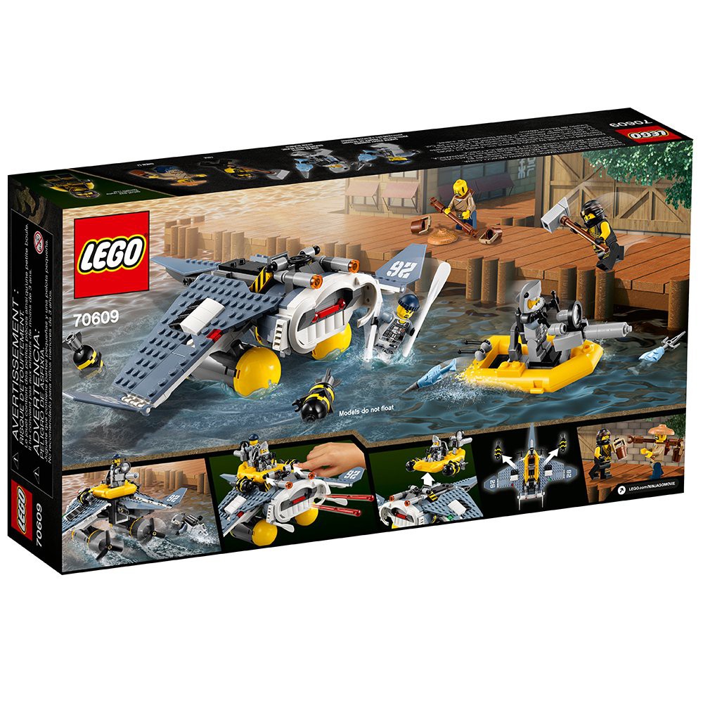 LEGO Movie Ninjago | Lego 70609 Manta Ray Bomber | Phi cơ cá đuối ném bom Manta Ray