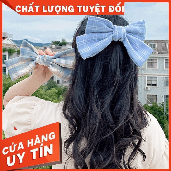 Kẹp Tóc Đính Nơ Phong Cách Hàn Quốc