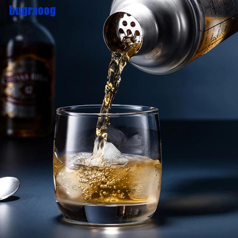 【bug】Martini Cocktail Shaker Scale Glass champagne Wine Beverage Mixer Shaker Bottle