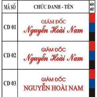 Khắc Dấu Chức Danh