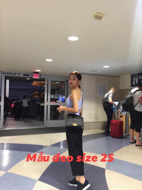 Túi Boyyy khoá vàng da mềm size 20,25 ảnh thật(k hộp)