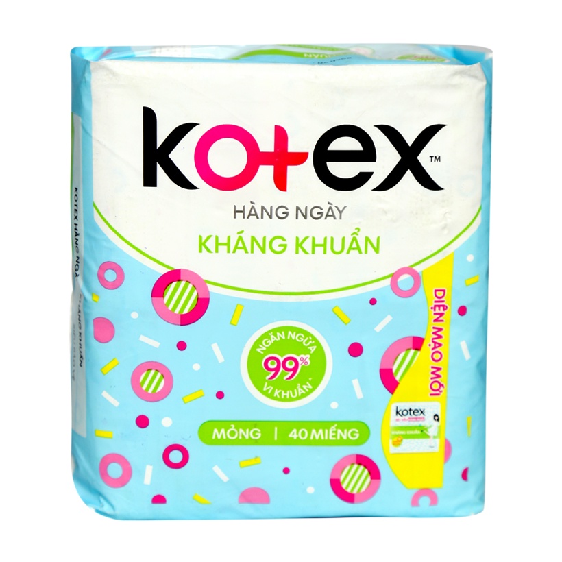 Băng vệ sinh Kotex hàng ngày kháng khuẩn 8 miếng