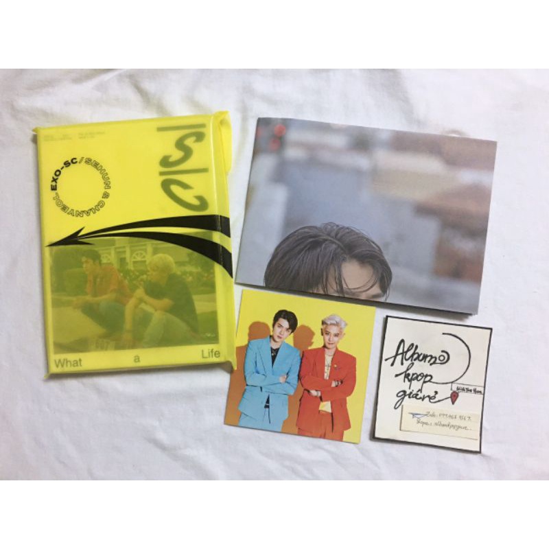 Exo SC mini album The What a Life đã khui seal, đồ như hình.