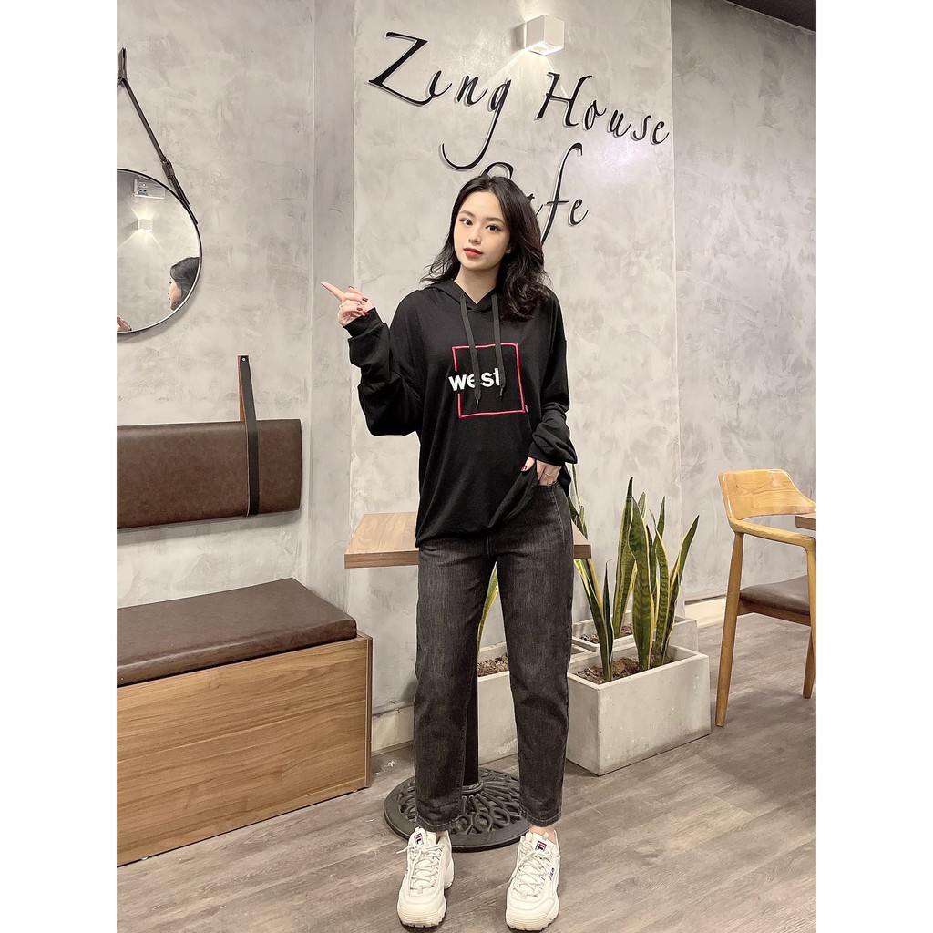 Áo hoodie hàng VNXK. Chất nỉ da cá mỏng đơn giản họa tiết chữ đơn giản trendy, mẫu áo hoodies hot năm 2021 | BigBuy360 - bigbuy360.vn