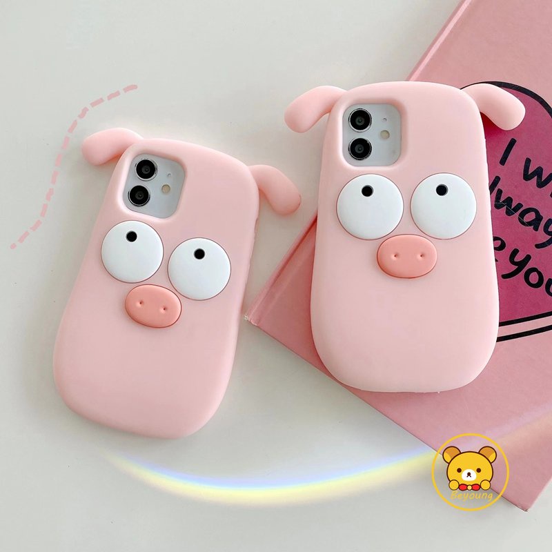 Ốp ĐiệN ThoạI HọA TiếT Heo HồNg Dễ Thương Cho Iphone 14 11 12 13 PRO Max XR X XS Max 6 7 8 7P 8P 6P SE 2020