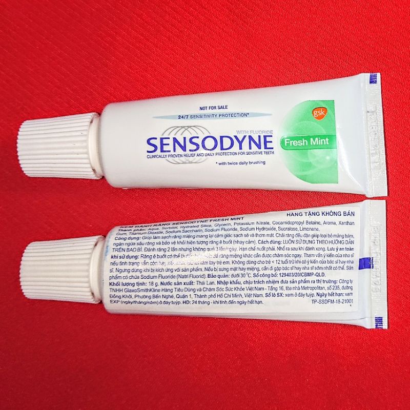 Kem đánh răng sensodyne fresh mint giảm ê buốt 18g - ảnh sản phẩm 1