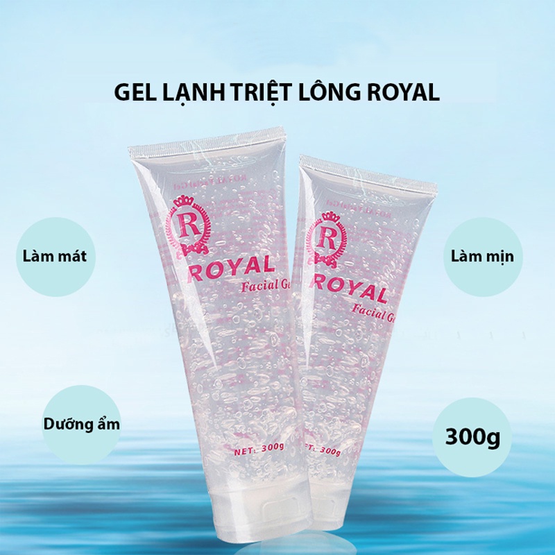 ROYAL Gel Lạnh Triệt Lông Làm Ẩm Da Mát Da Sử Dụng Cho Máy Triệt Lông Làm Dịu Và Giảm Viêm Da Làm Trắng Sáng Vùng Da Tẩy