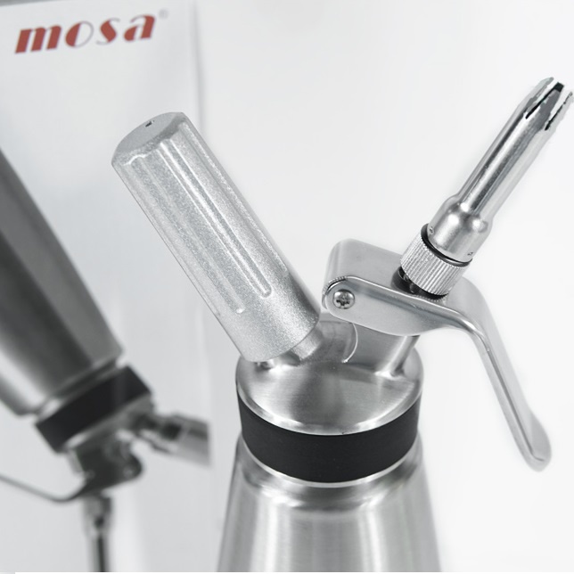 Bình xịt kem tươi Mosa 500ml 1000ml 1L 2L Bình Inox cao cấp bóng đẹp siêu bền